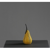 y16109 立體雕塑.擺飾 立體擺飾系列-其他系列-現代簡約黑點黃面中蘋果-圓點中梨-樹脂